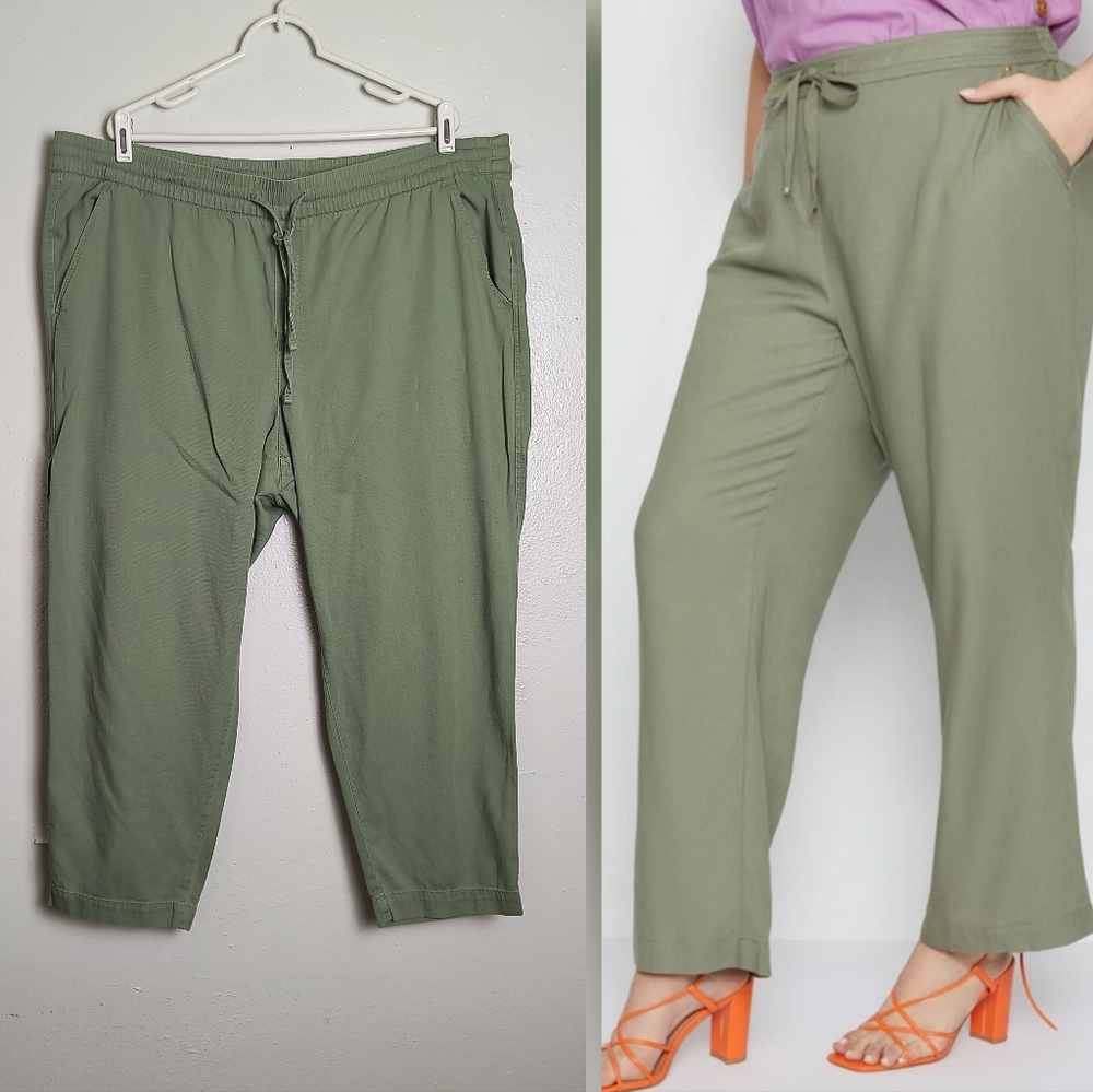 Gap Twill Easy Pant Women's Size XXL Military Green